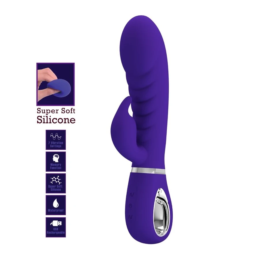PRETTY LOVE - VIBRATORE MULTIFUNZIONE G-SPOT PRESCOTT VIOLA